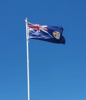 Blue Ensign Newfoundland knitted polyester flag made by FlagMart Canada