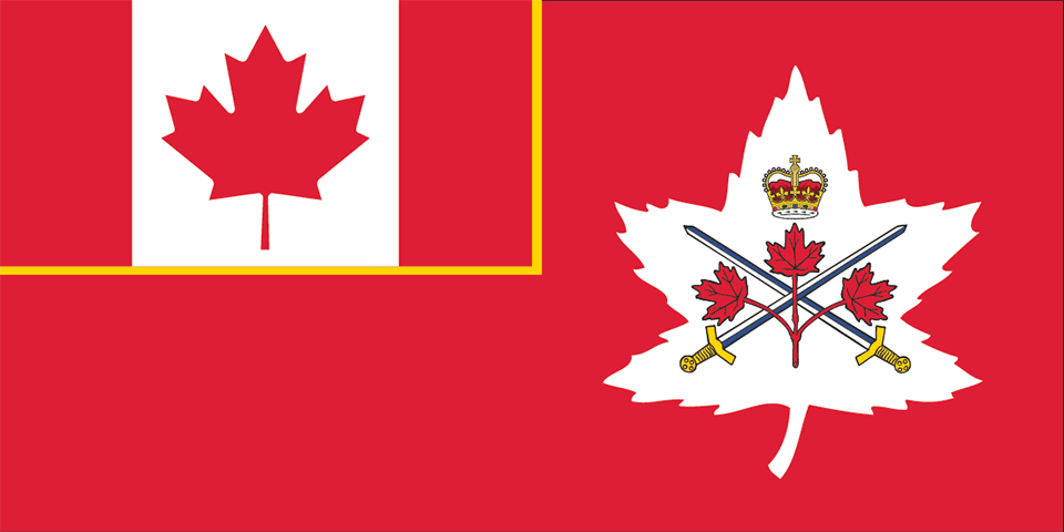 Canadian Army Command Polyknit Flag