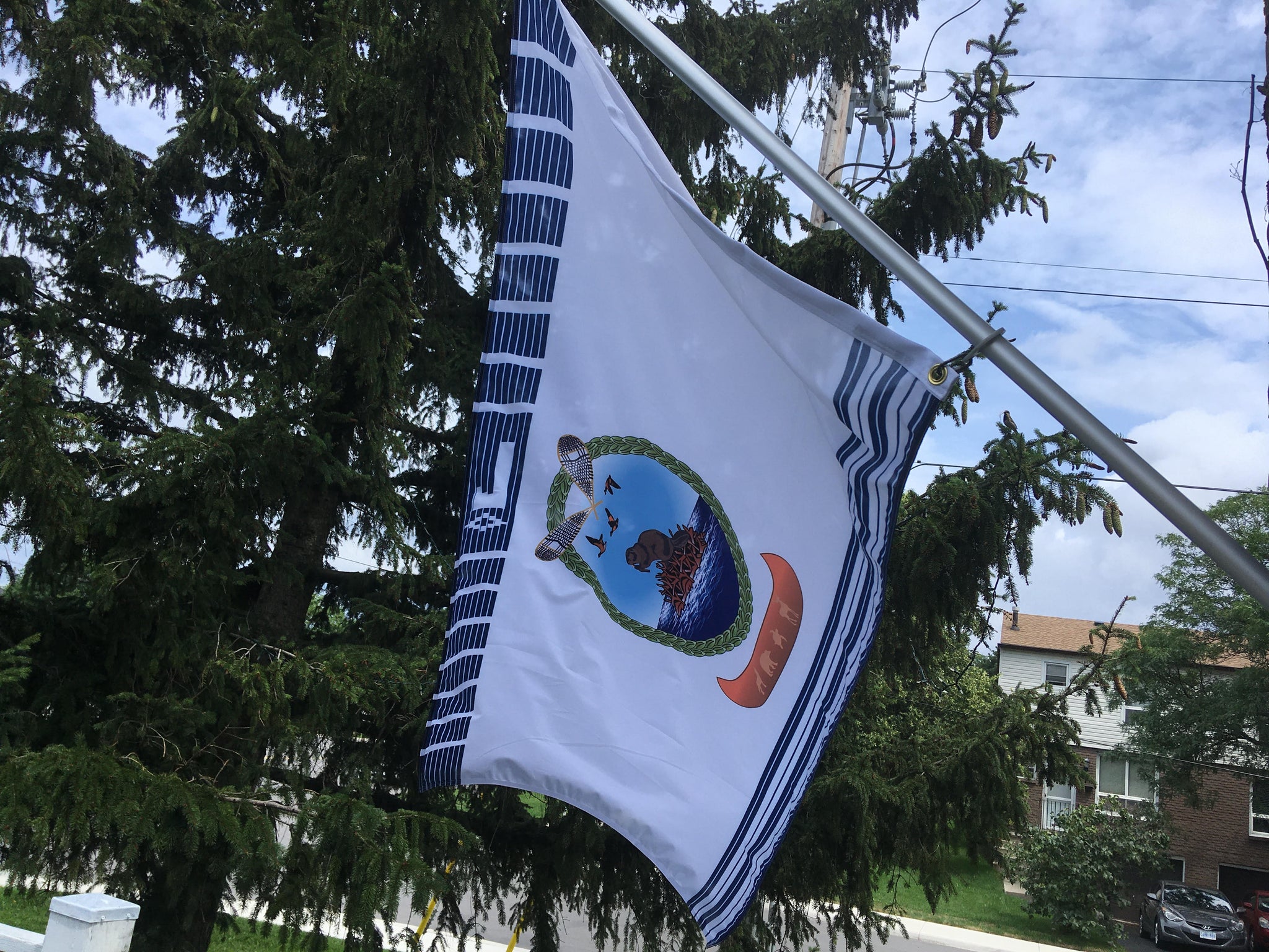 Huronne Wendat Flag, Native Flag, Indigenous Flag, made by FlagMart Canada