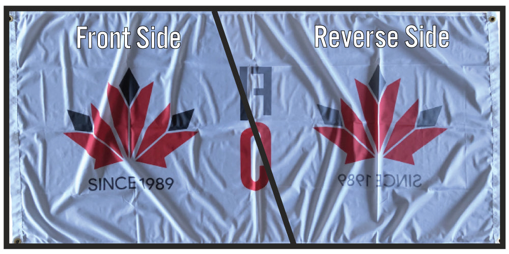 Single Reverse vs. Double Sided Flags