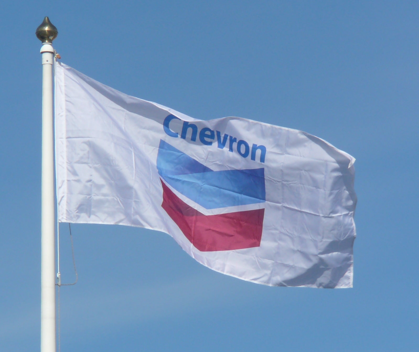 Chevron flag made by FlagMart Canada