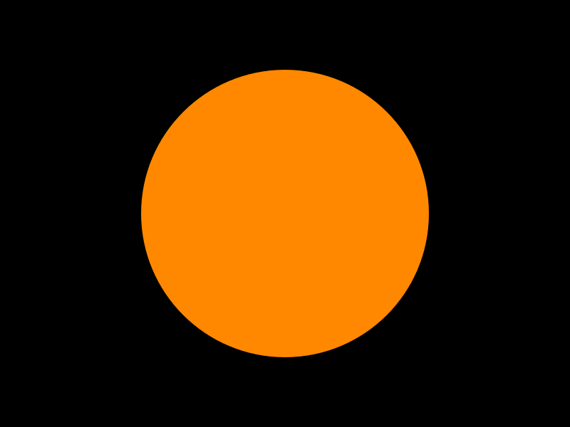 Black with Orange Circle Instruction Flag