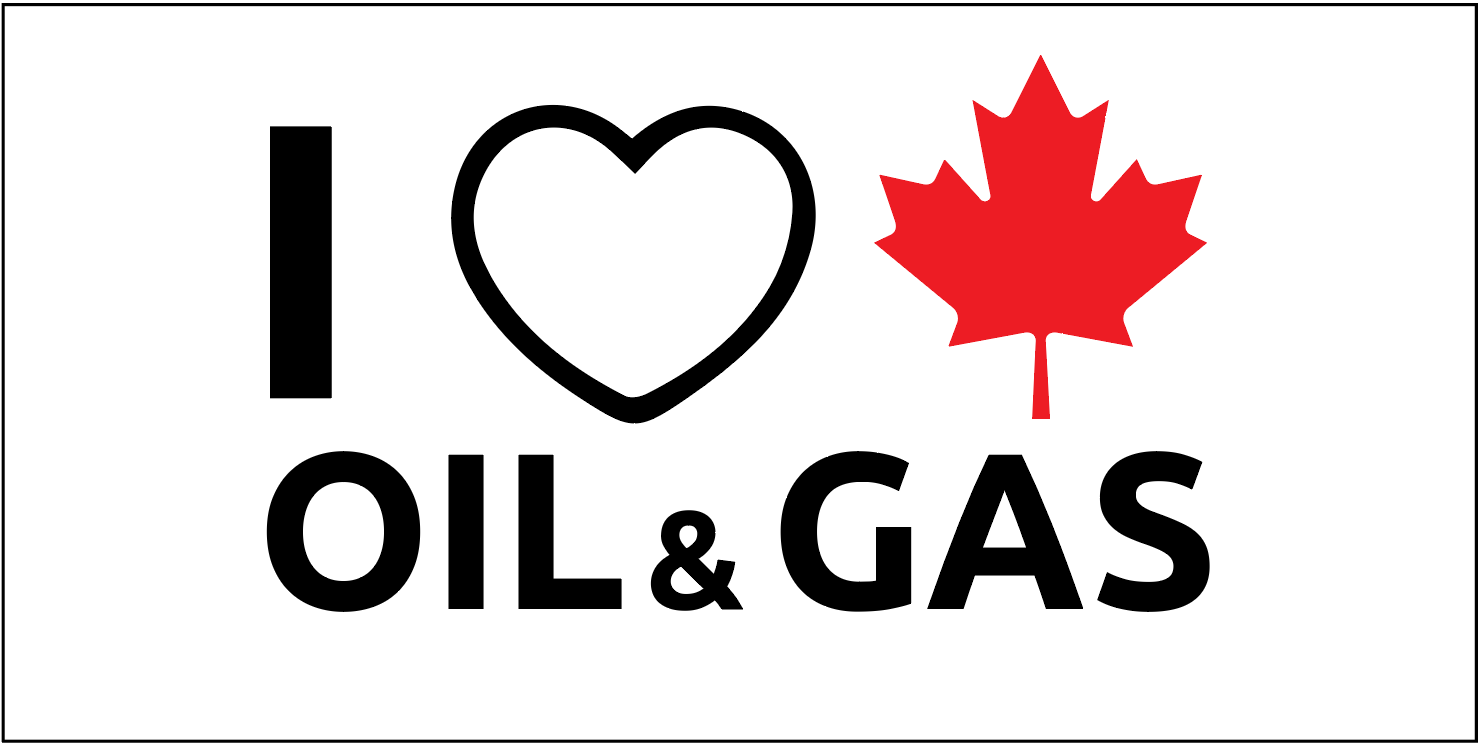 I Love Canadian Oil and Gas Flag from FlagMart Canada