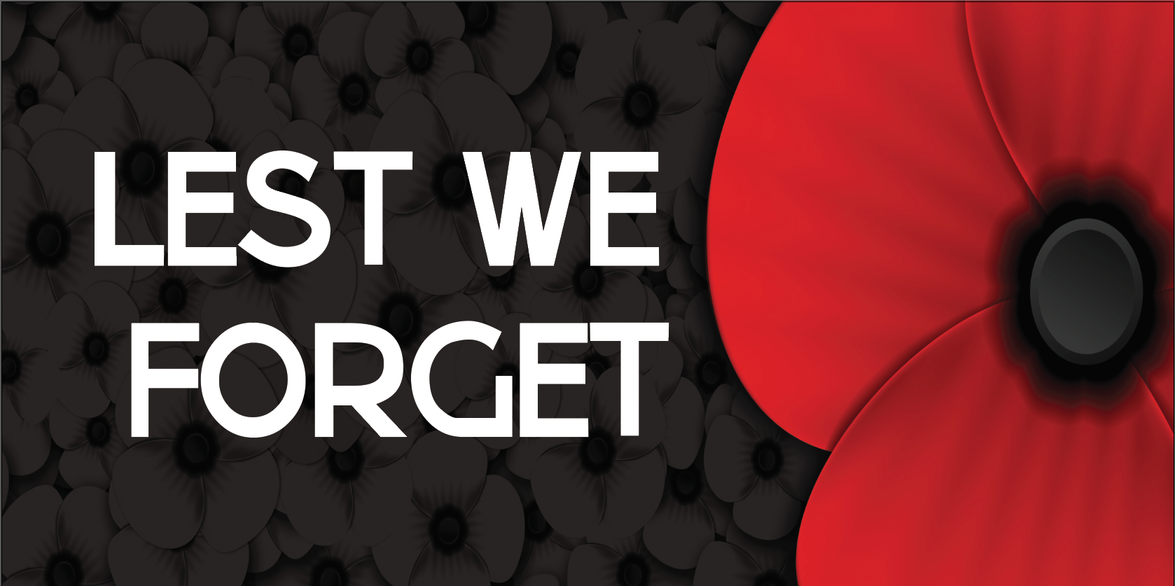 Lest We Forget Poppy Flag  from FlagMart Canada