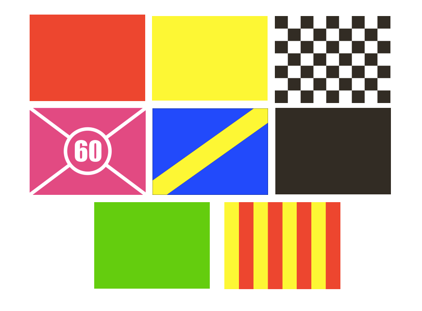 Full Racing Flag Set